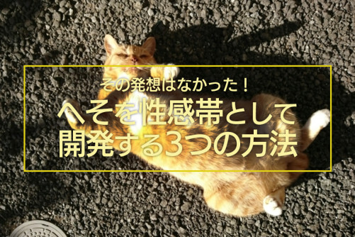 “へそイキ”するのに必要な3つの方法を伝授します!