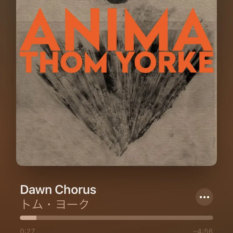 【音楽】 #59 Dawn Chorus / Thom Yorke