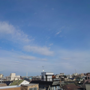 屋上なう
