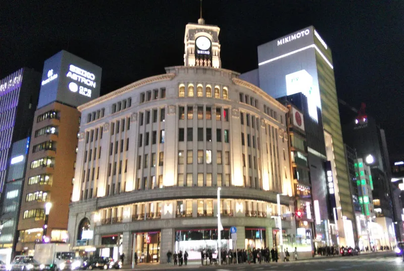 銀座の夜景