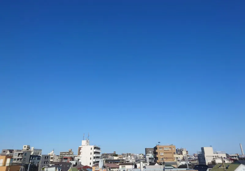 朝撮り青空