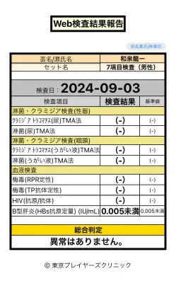 9月の健康ちん断のお知らせ&9月本指名料0円