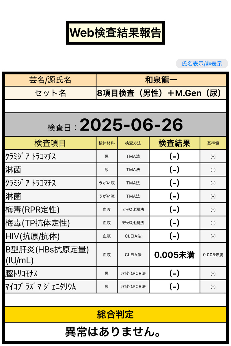 6月の健康ちん断・極のお知らせ