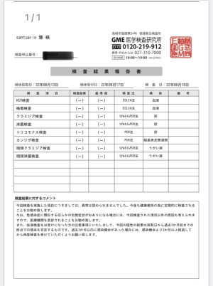 ご報告。