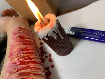 チョコレート蝋燭