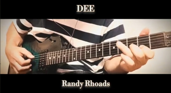 DEE/Randy Rhoads guitar cover