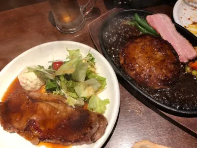 お肉食べました