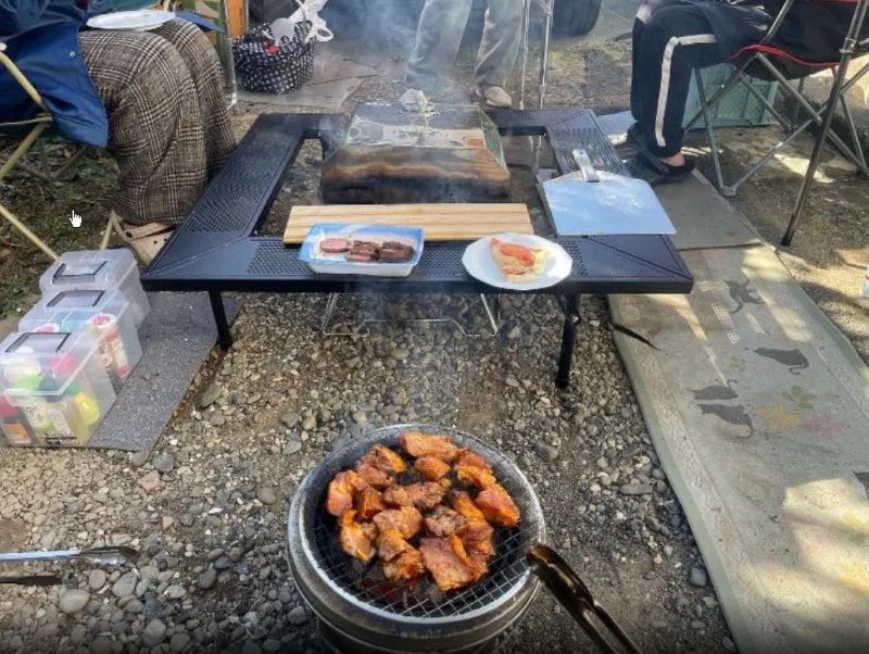 実家で新年BBQ