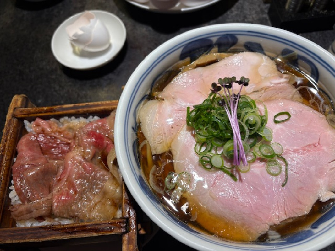 念願だったラーメン屋さんに行きました