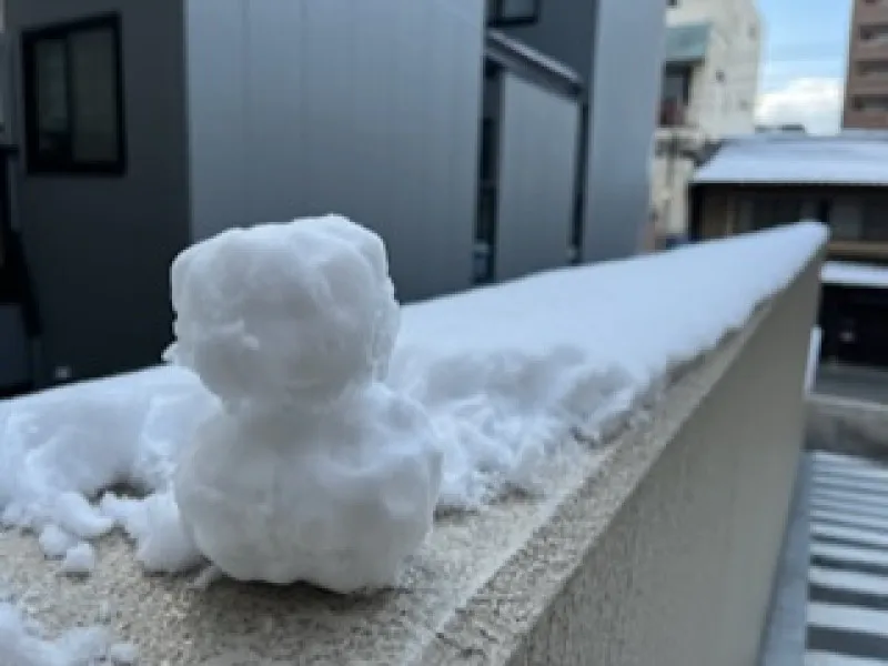 雪だるま作ろう〜♪