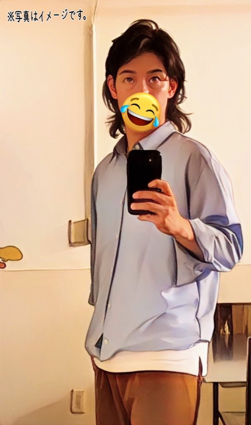 自撮り。