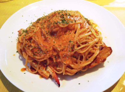 ワタリガニのパスタ
