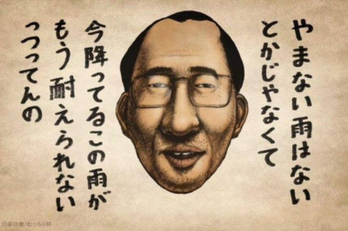 この雨にやられて