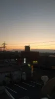 夕映えの中で