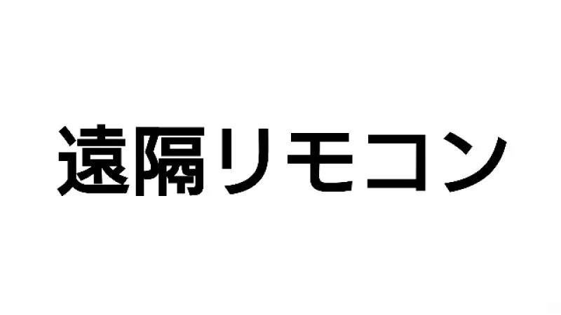 遠隔リモコンバイブデート