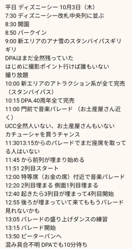 Dヲタが行くディズニーの調査結果???