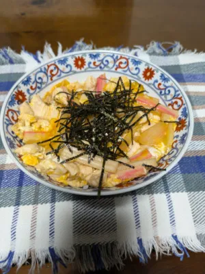 お蕎麦屋さんの親子丼！