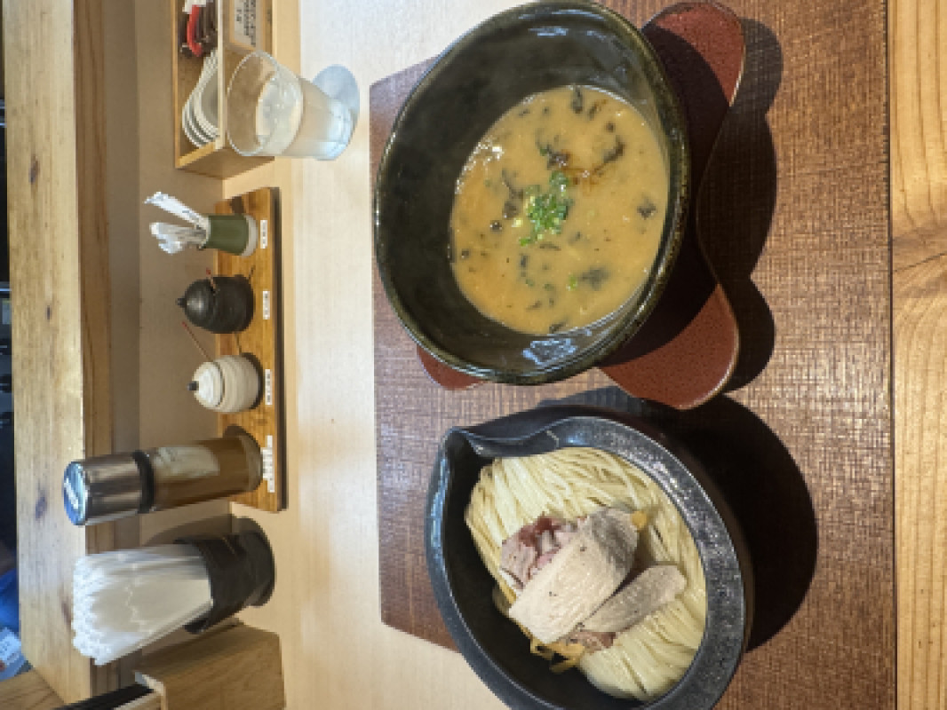 暑い日はつけ麺ですね?