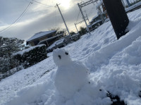 初めての雪だるま作り