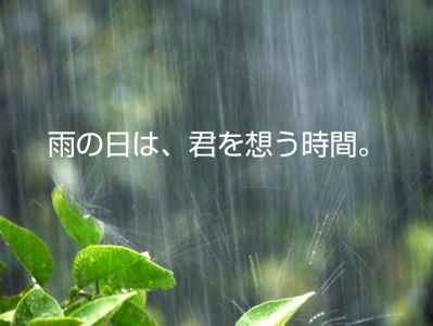 雨の日だけの特別な癒しタイム