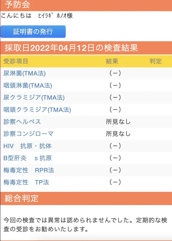 今月も異常なしです。