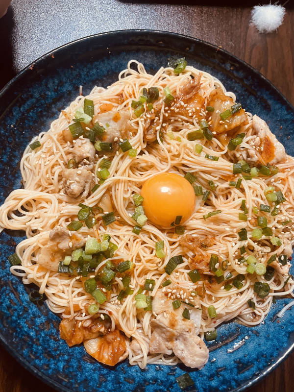 夏の冷やしビビンそうめん