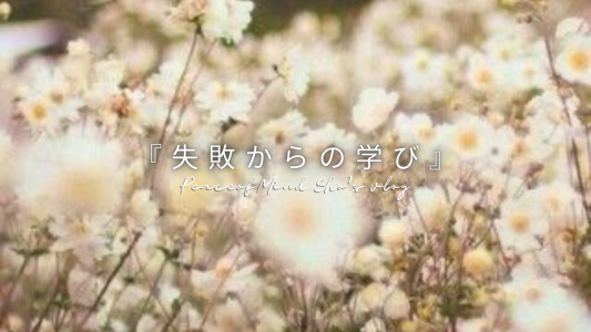 『失敗からの学び』