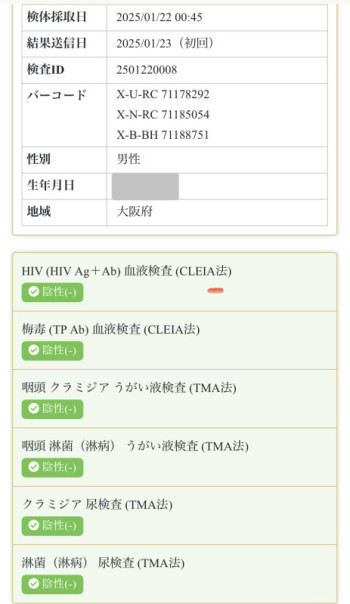 1月検査報告