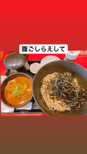 #蕎麦にラー油
