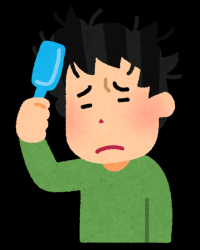 「鏡に映った自分が予想外な朝」
