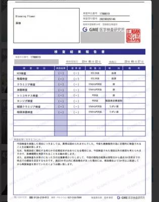 検査結果上げてませんでした泣