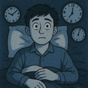 気になって眠れない