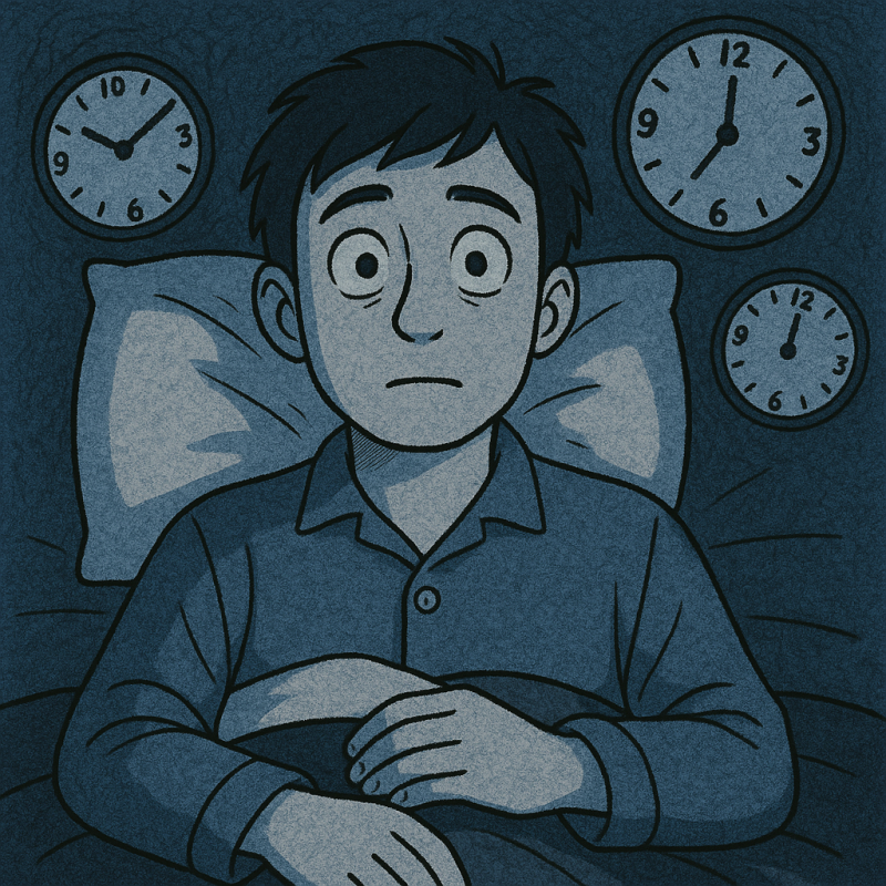 気になって眠れない