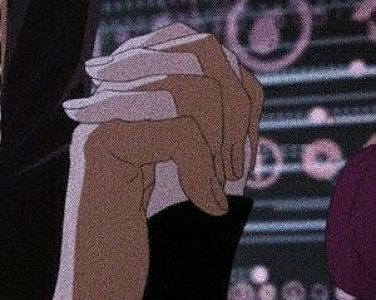 指を絡めて