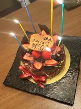 サプライズ誕生日ケーキ