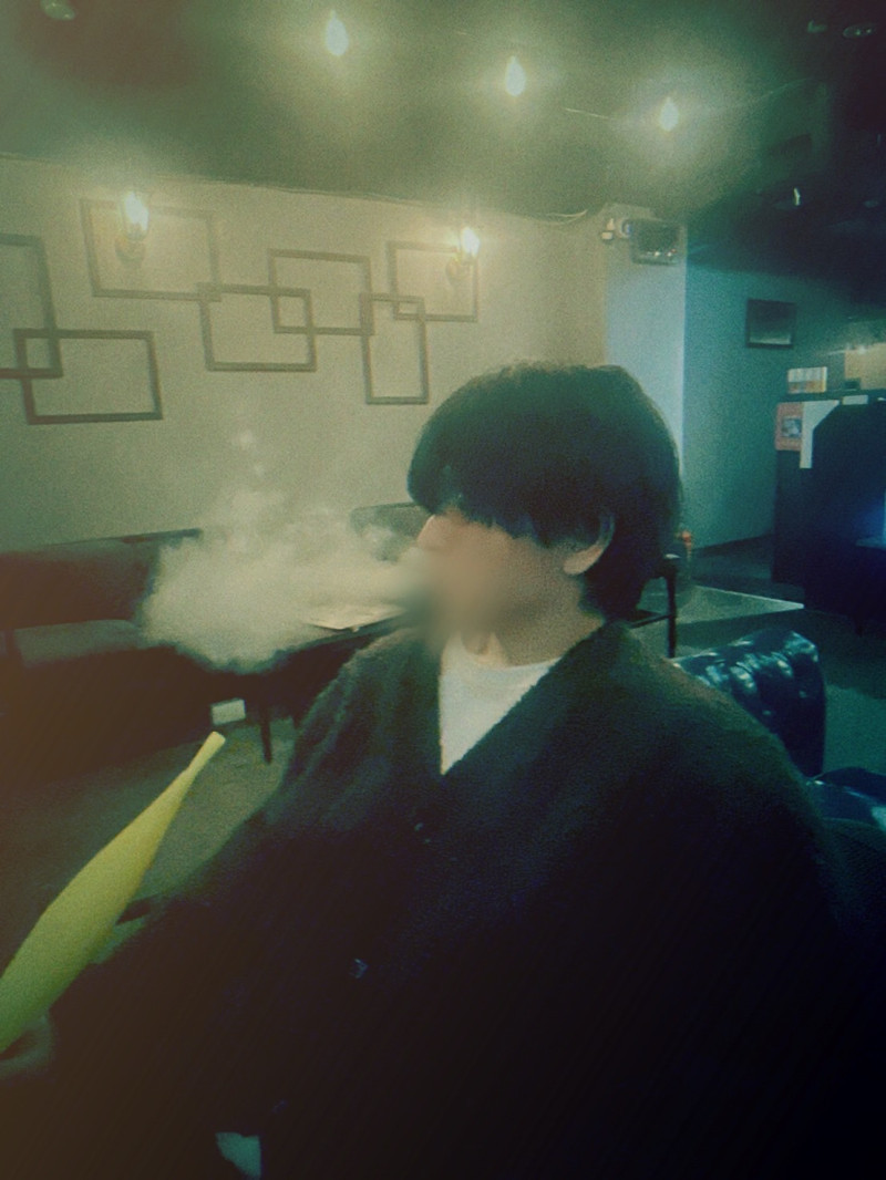 煙と一緒にふわっと