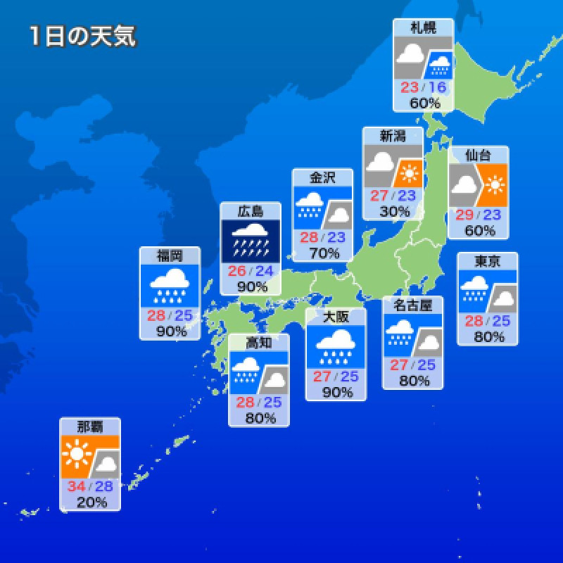 7月1日　月曜日　今日は、海開き！山開き！