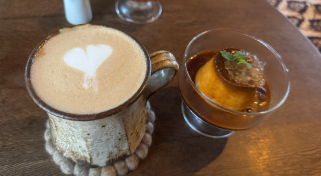 カフェでのプリン美味しかったです。