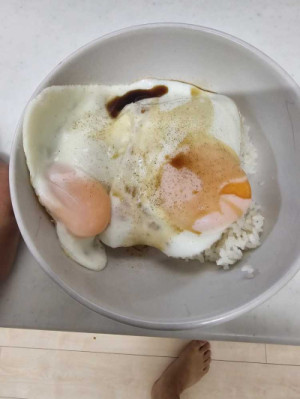 目玉焼き丼はカツ丼と同じでいいよね？