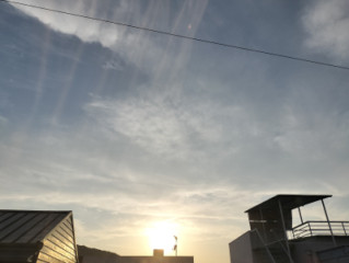 情熱感じる夕陽?