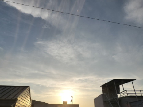 情熱感じる夕陽?