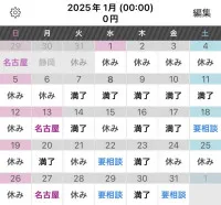 1月シフト