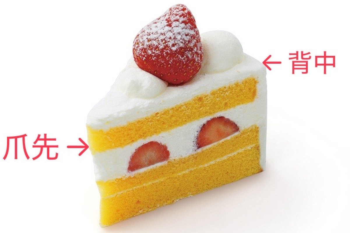 【ケーキの背中】