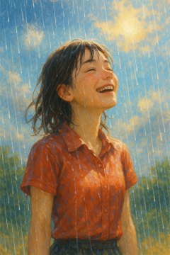 突然の雨