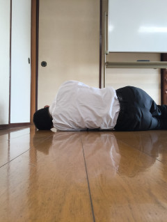 前も後ろも