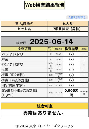 検査通過報告