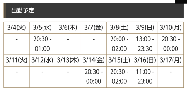 3 月もいつもの僕で。