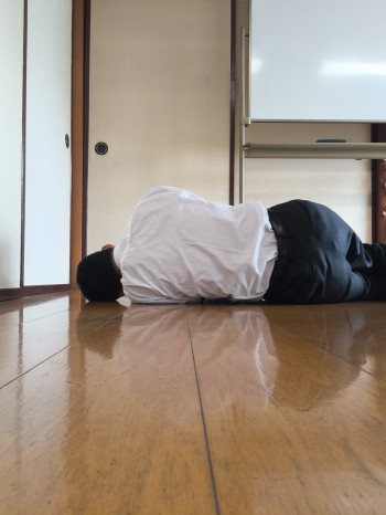 前も後ろも