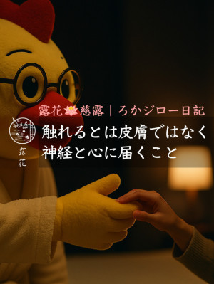 ◆Day34-3◆“触れる”とは、皮膚ではなく“神経と心”に届くこと