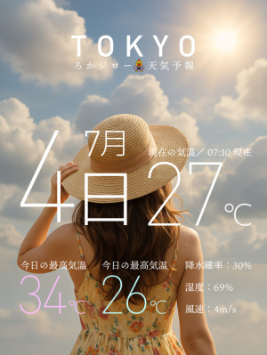 7月4日｜今日はやや曇り気味な金曜日